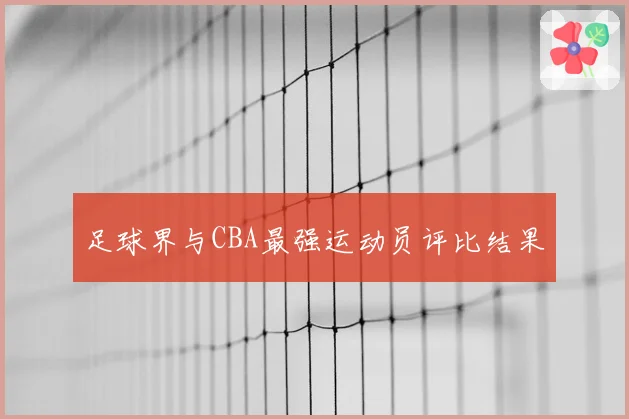 足球界与CBA最强运动员评比结果